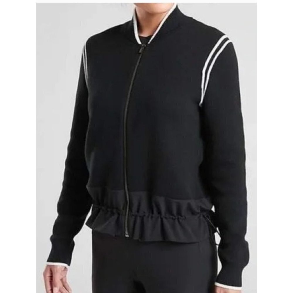 Athleta Venture Sweater Black Size Medium